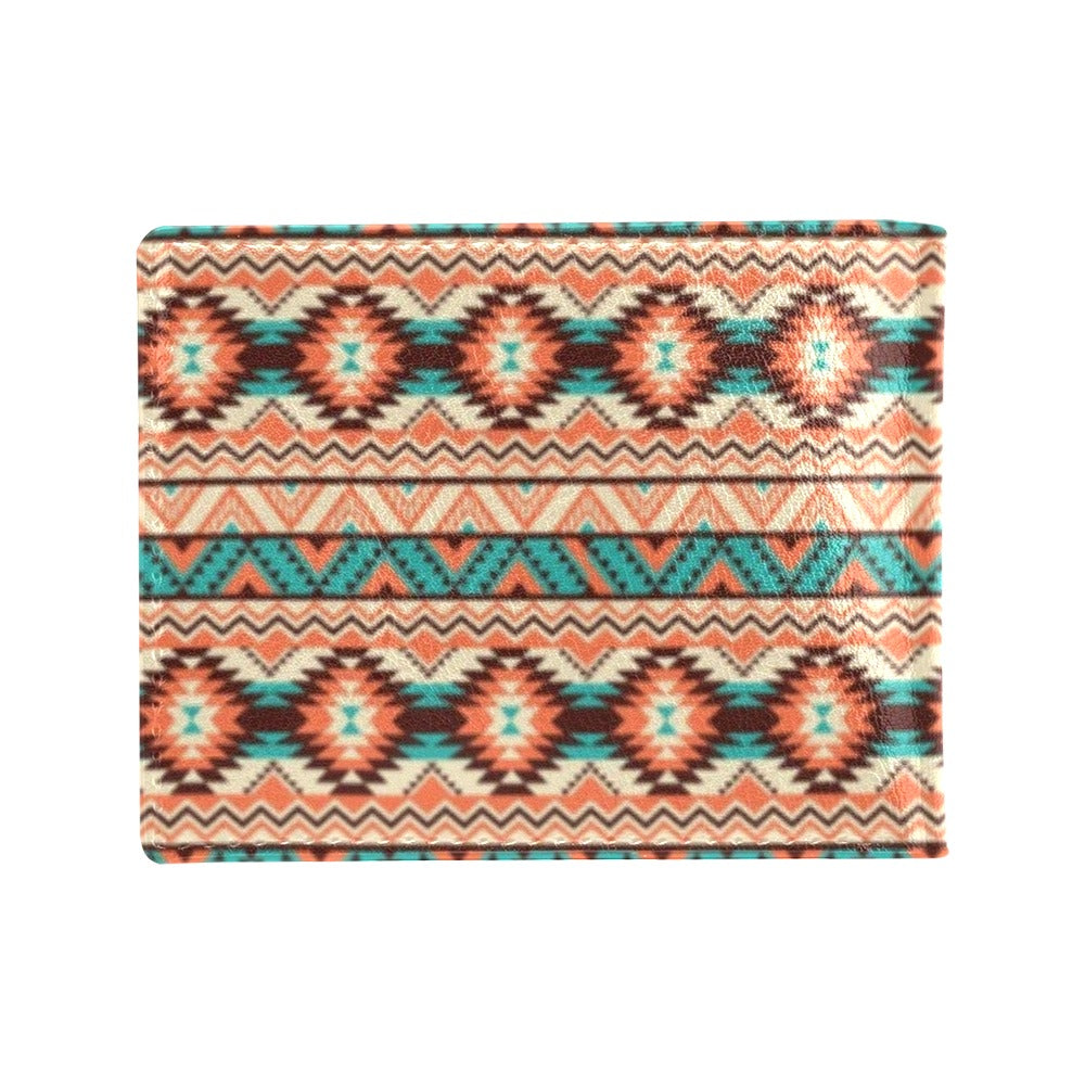 Navajo Western Style Print Pattern Men's ID Card Wallet