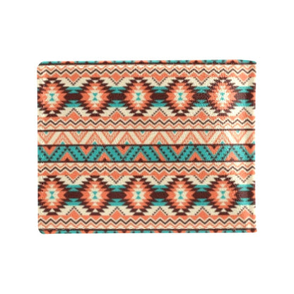 Navajo Western Style Print Pattern Men's ID Card Wallet