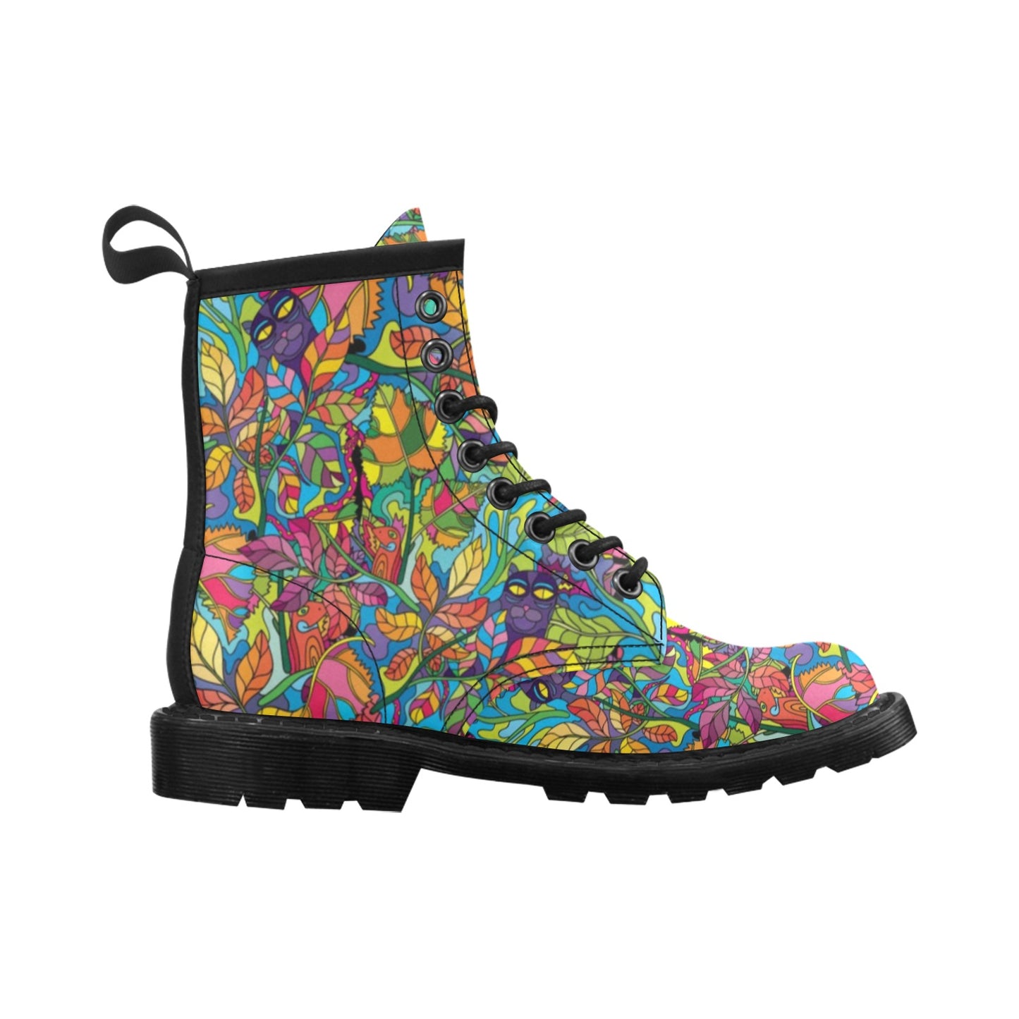 Psychedelic Trippy Flower Print Women's Boots