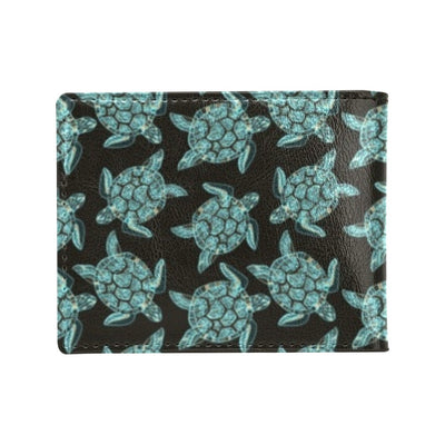 Sea Turtle Print Design LKS302 Men's ID Card Wallet