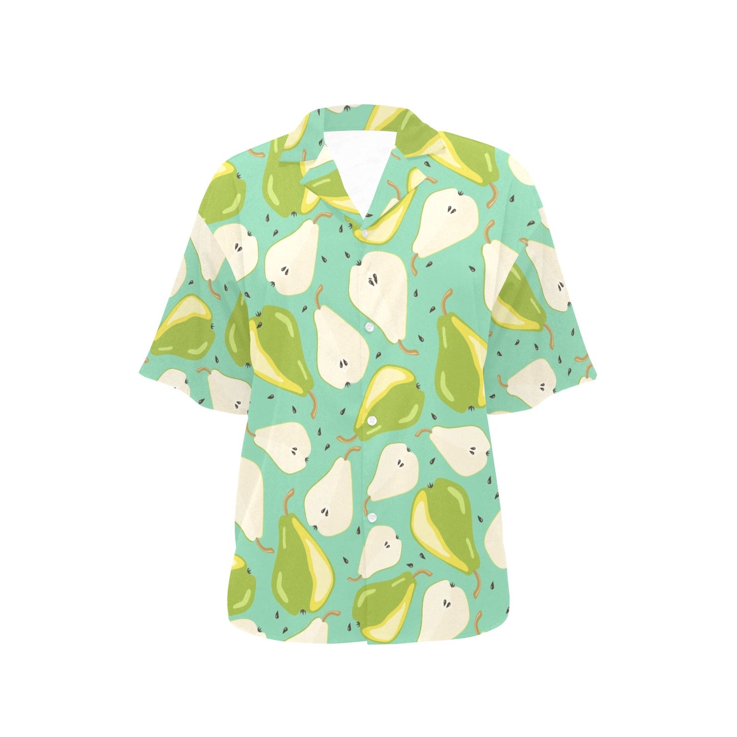 Pear Pattern Print Design PE04 Women's Hawaiian Shirt
