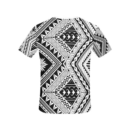 Samoan Tattoo Style Print Design LKS307 Women's  T-shirt