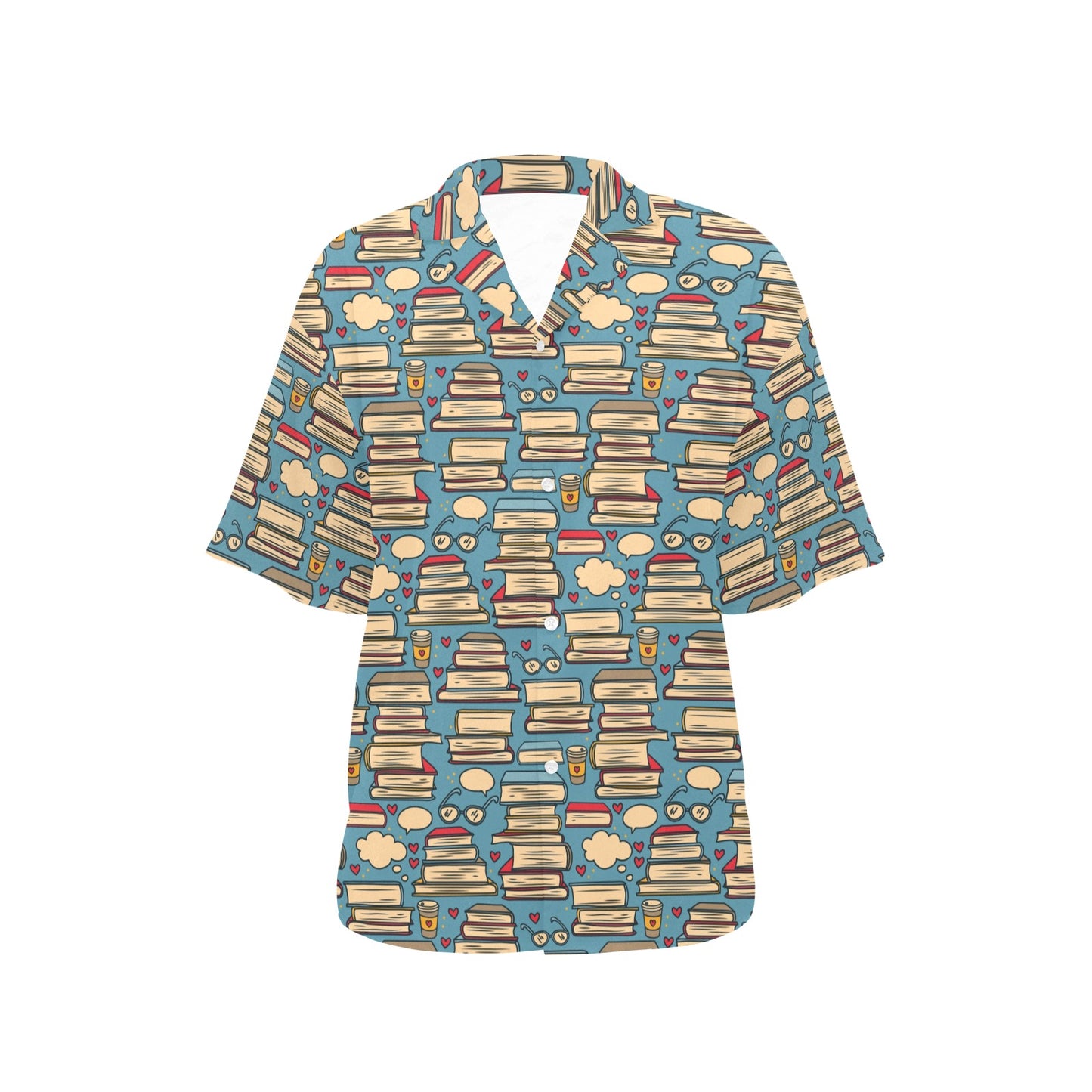 Book Pattern Print Design 03 Women's Hawaiian Shirt
