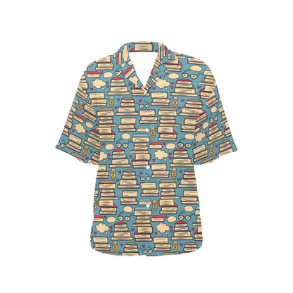 Book Pattern Print Design 03 Women's Hawaiian Shirt