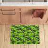 Green Kelly Camo Print Kitchen Mat