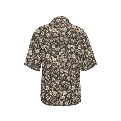 Brocade Pattern Print Design 03 Women's Hawaiian Shirt