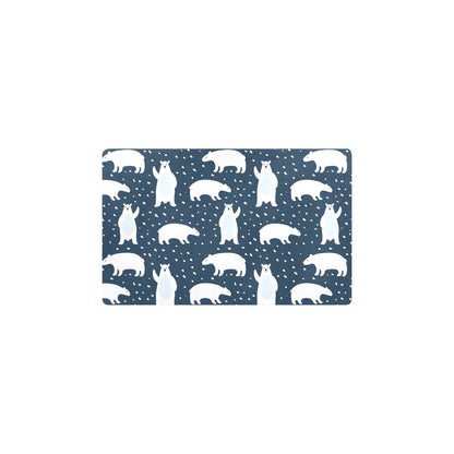 Polar Bear Pattern Print Design A02 Kitchen Mat