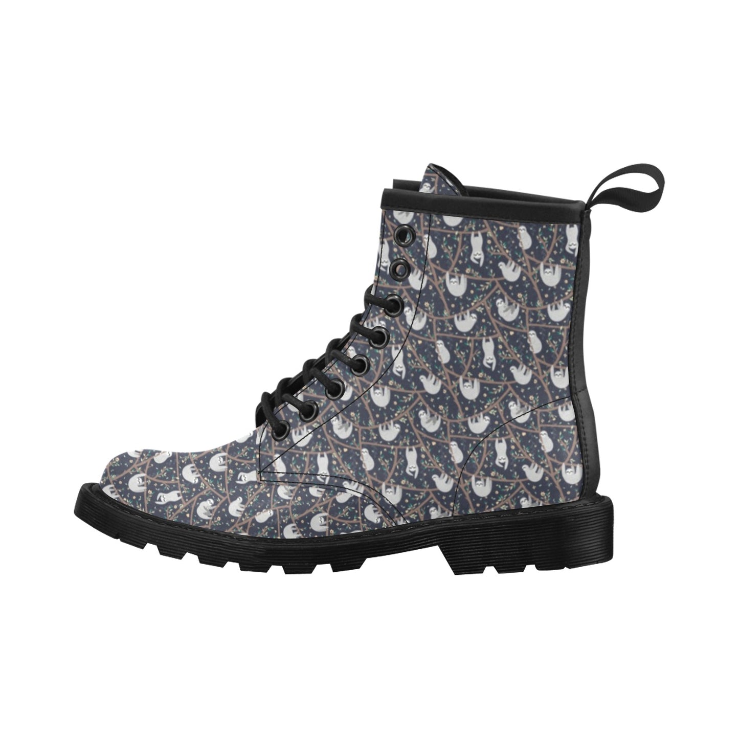Sloth Happy Design Themed Print Women's Boots