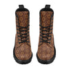 Agricultural Brown Wheat Print Pattern Women's Boots