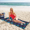 Sea Turtle Print Design LKS306 Beach Towel 32" x 71"