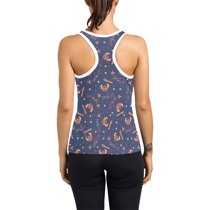 Taurus Print Design LKS304 Women's Racerback Tank Top