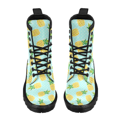 Pineapple Pattern Print Design PP01 Women's Boots