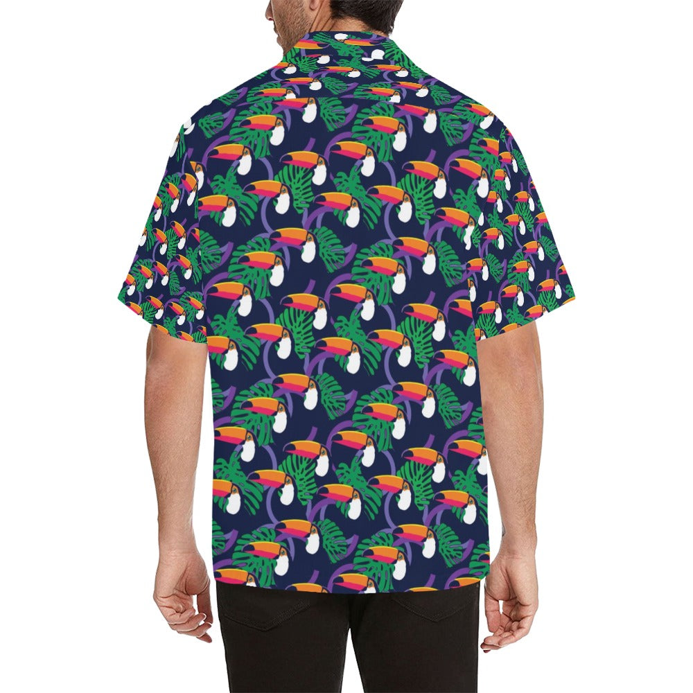 Toucan Print Design LKS302 Men's Hawaiian Shirt