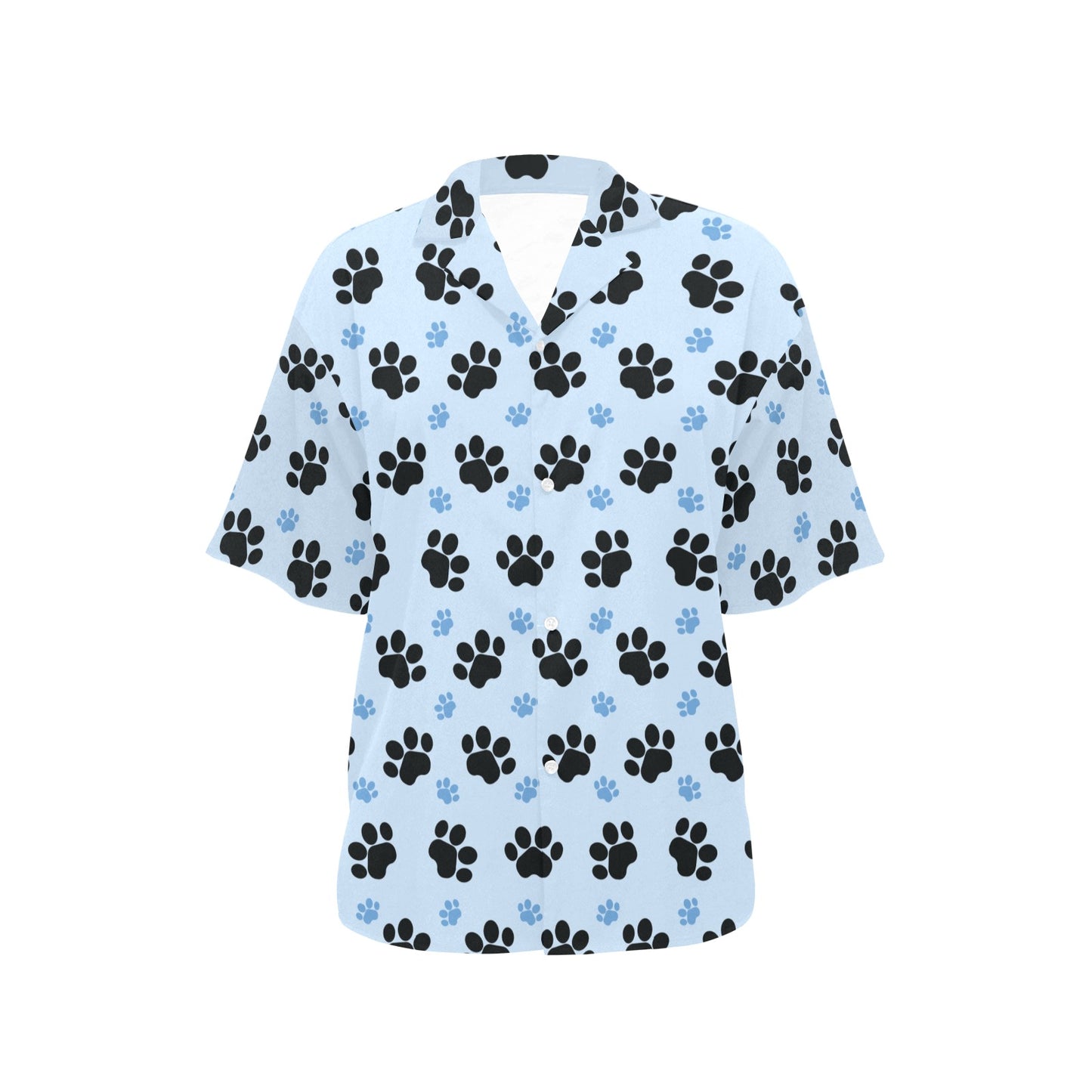 Paw Pattern Print Design A04 Women's Hawaiian Shirt