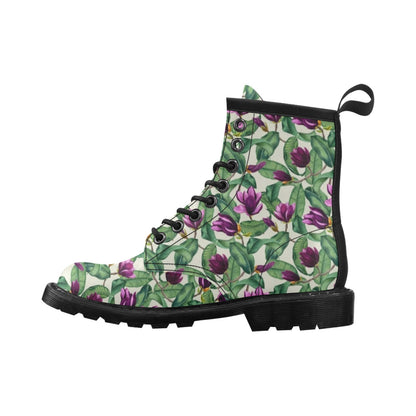 Magnolia Pattern Print Design MAG07 Women's Boots