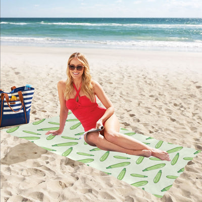 Zucchini Print Design LKS302 Beach Towel 32" x 71"