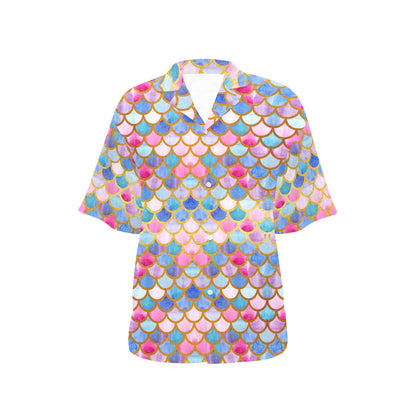 Scales Print Design LKS401 Women's Hawaiian Shirt