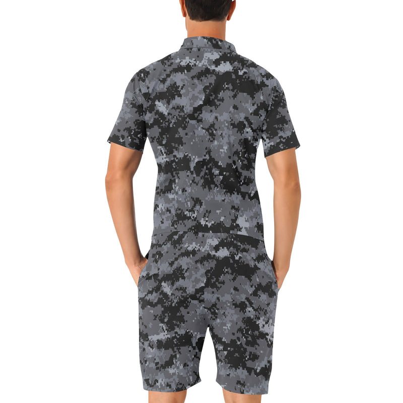 ACU Digital Black Camouflage Men's Romper