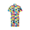 80s Pattern Print Design 2 Men's Romper