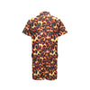 Flame Fire Themed Print Men's Romper