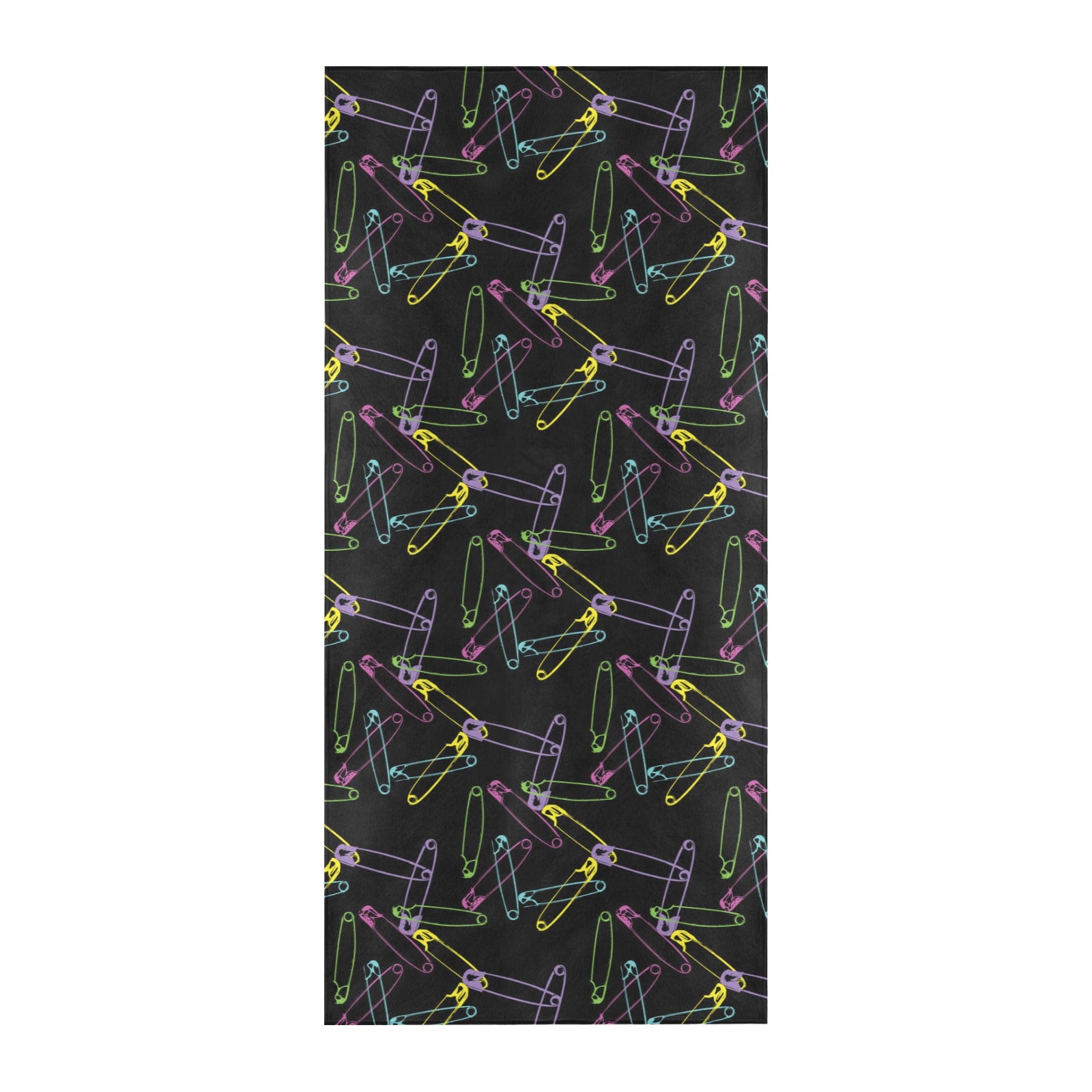 Safety Pin Print Design LKS304 Beach Towel 32" x 71"