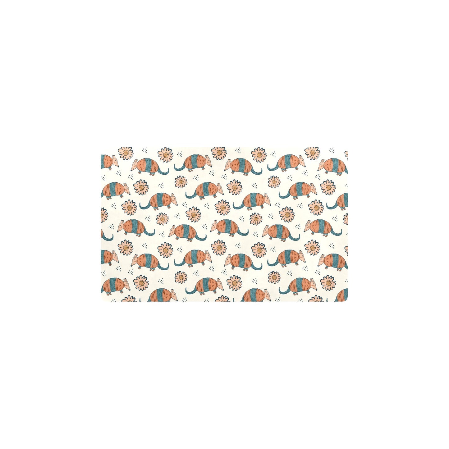 Armadillo Pattern Print Design 02 Kitchen Mat