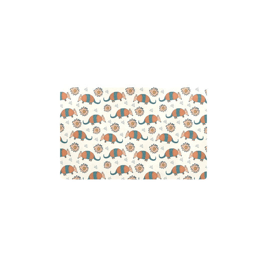 Armadillo Pattern Print Design 02 Kitchen Mat