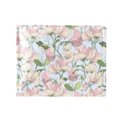 Sweet Pea Print Design LKS304 Men's ID Card Wallet
