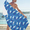 Shark Print Design LKS308 Beach Towel 32" x 71"