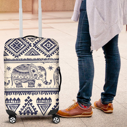 Baby Elephant Aztec Luggage Cover Protector