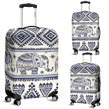 Baby Elephant Aztec Luggage Cover Protector