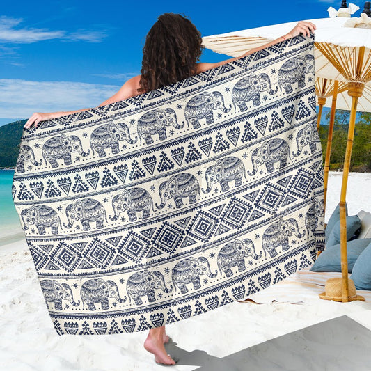Baby Elephant Aztec Beach Sarong Pareo Wrap
