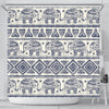 Baby Elephant Aztec Shower Curtain