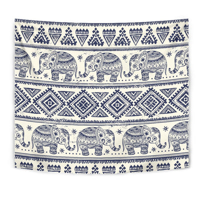 Baby Elephant Aztec Wall Tapestry