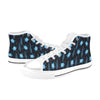 Sea Turtle Print Design LKS3013 High Top Women's White Shoes