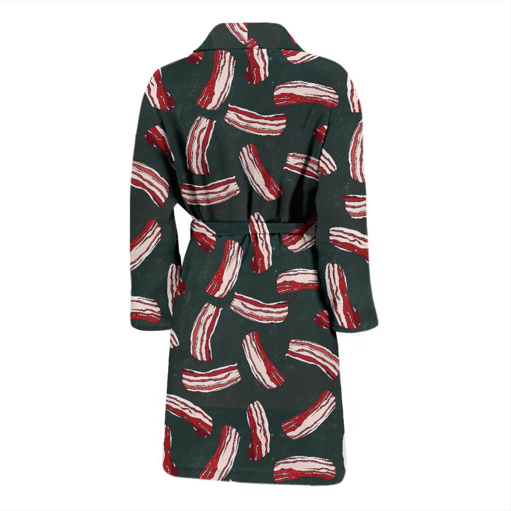 Bacon Pattern Print Design 02 Men Bathrobe-JORJUNE.COM