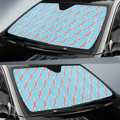 Bacon Pattern Print Design 03 Car Sun Shade-JORJUNE.COM