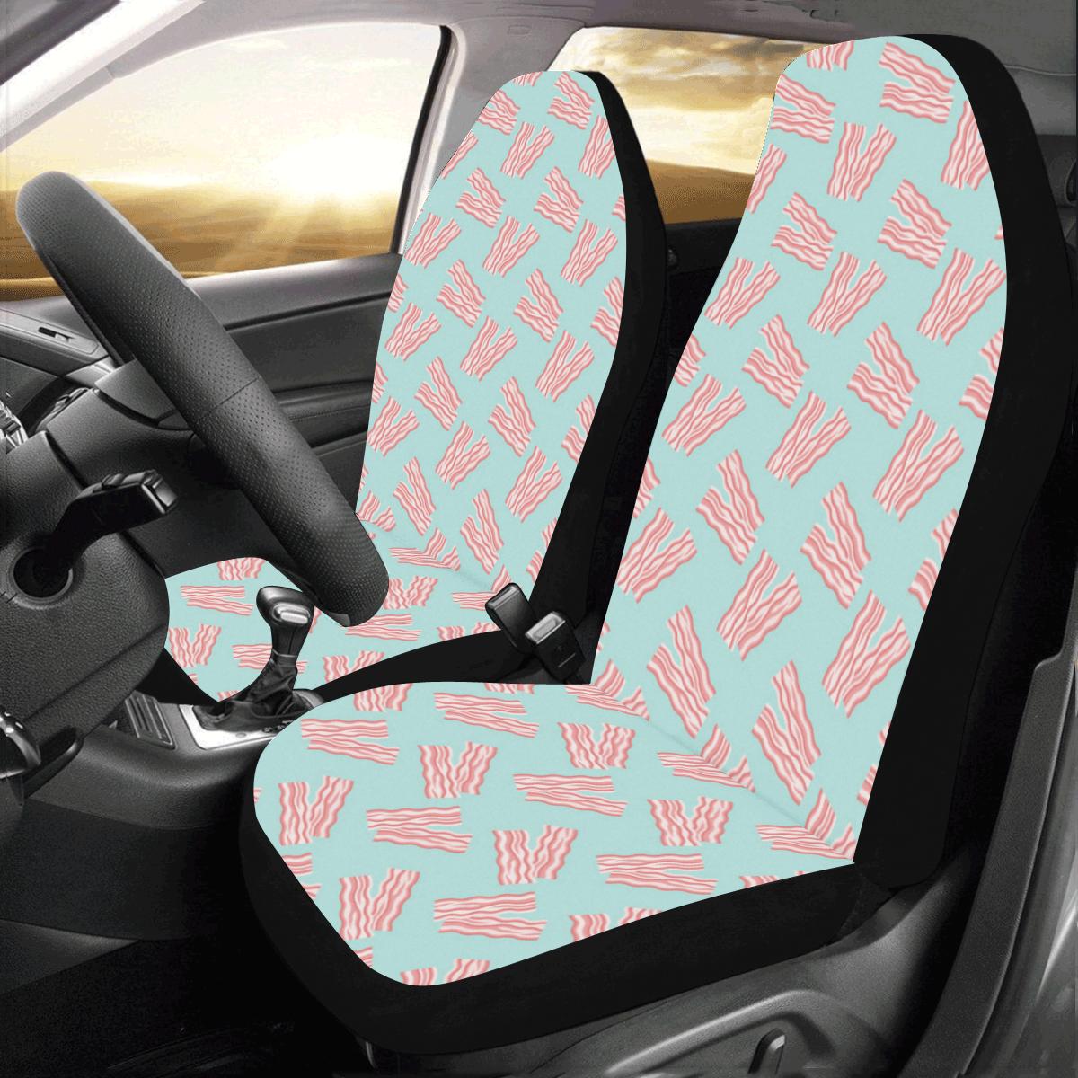 Bacon Pattern Print Design 04 Car Seat Covers (Set of 2)-JORJUNE.COM