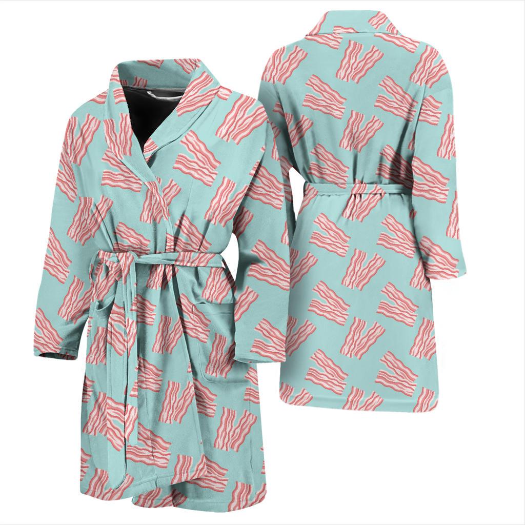 Bacon Pattern Print Design 04 Men Bathrobe-JORJUNE.COM