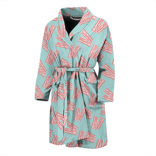 Bacon Pattern Print Design 04 Men Bathrobe-JORJUNE.COM