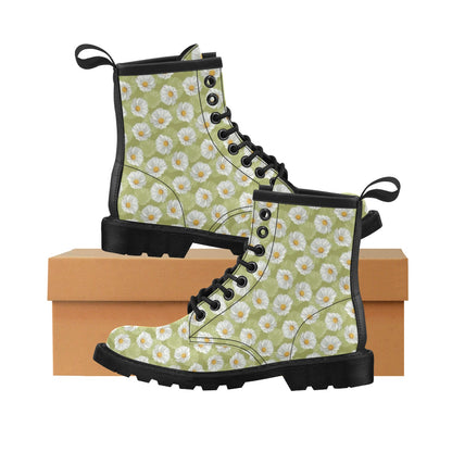 Daisy Pattern Print Design DS06 Women's Boots