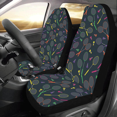 Badminton Pattern Print Design 04 Car Seat Covers (Set of 2)-JORJUNE.COM