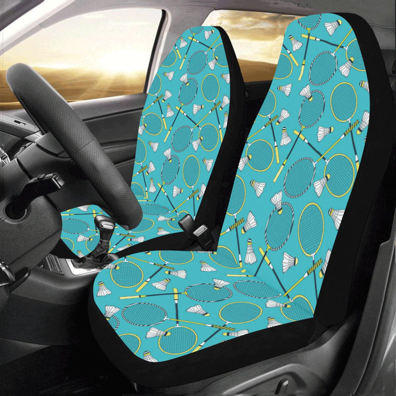 Badminton Pattern Print Design 06 Car Seat Covers (Set of 2)-JORJUNE.COM