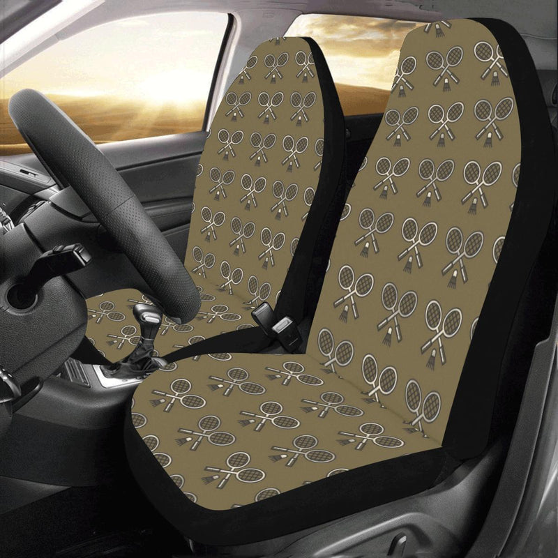 Badminton Pattern Print Design 07 Car Seat Covers (Set of 2)-JORJUNE.COM