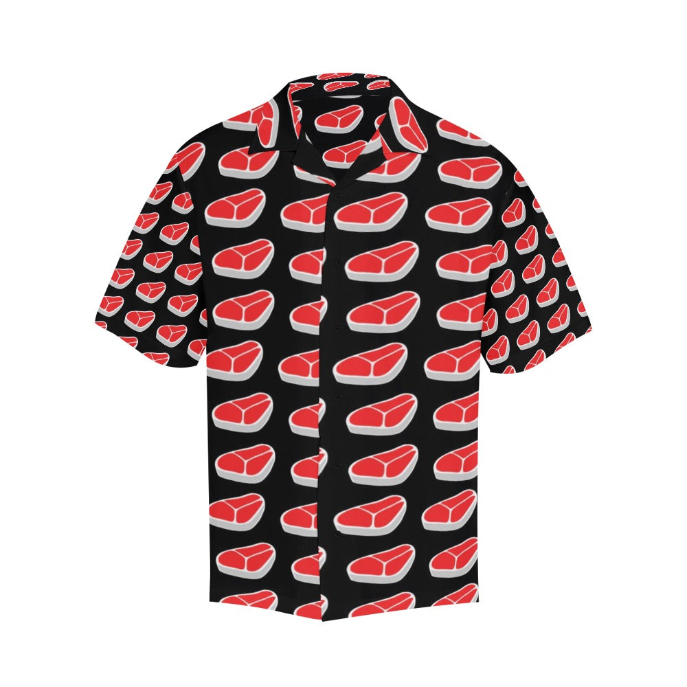 Steak Print Design LKS303 Men's Hawaiian Shirt