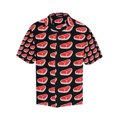 Steak Print Design LKS303 Men's Hawaiian Shirt