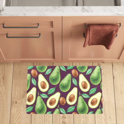 Avocado Pattern Print Design AC08 Kitchen Mat