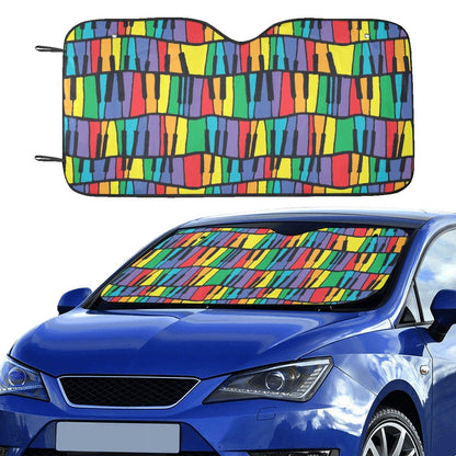 Piano Print Design LKS402 Car front Windshield Sun Shade