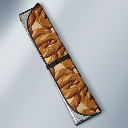 Bagel Pattern Print Design 02 Car Sun Shade-JORJUNE.COM