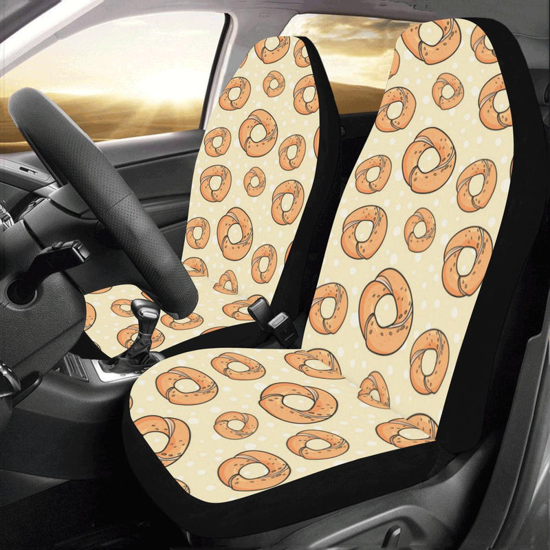 Bagel Pattern Print Design 03 Car Seat Covers (Set of 2)-JORJUNE.COM